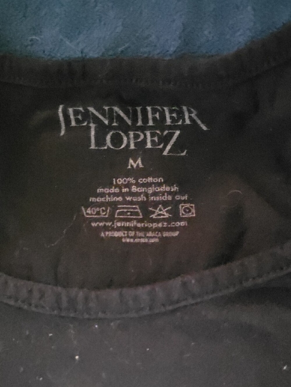 Jennifer Lopez Black Graphic Tank with Gold Accent Print - Picture 2 of 3